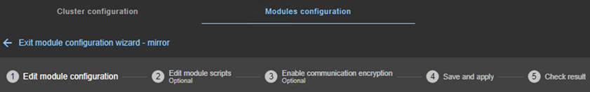 SafeKit web console image
The module configuration wizard