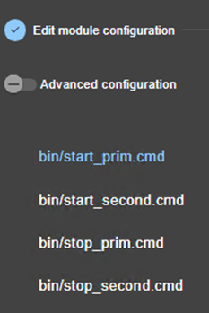 SafeKit web console image
Edit start_prim script of a mirror module, using module configuration wizard