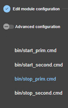 SafeKit web console image
Edit start_prim script of a mirror module, using module configuration wizard
